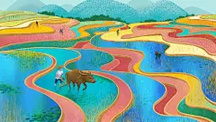 15款节气时节中国风清新手绘插画人物风景PSD设计素材 (9) 