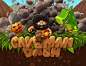 Caveman Dash Game Title screen : The title illustration for the game.