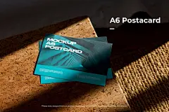 Business Cards and Postcards Bundle 18款文艺光影名片卡片明星片ps样机素材设计作品场景展示效果图_UIGUI-国外高品质设计素材共享网