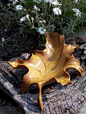 Hand Carved Maple Leaf by DavidScottGallery on Etsy