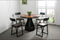 loft工业风桌子创意铁艺实木复古餐桌椅组合咖啡厅酒吧小户型圆桌-tmall.com天猫