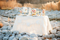 White ruffled tablecloth | Kristina Curtis Photography | See more on http://burnettsboards.com/2014/01/mother-daughter-inspiration-shoot/