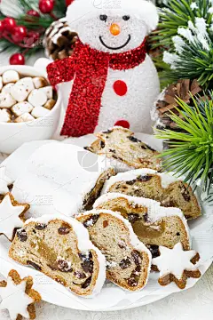 圣诞作文Stollen，饼干和雪人