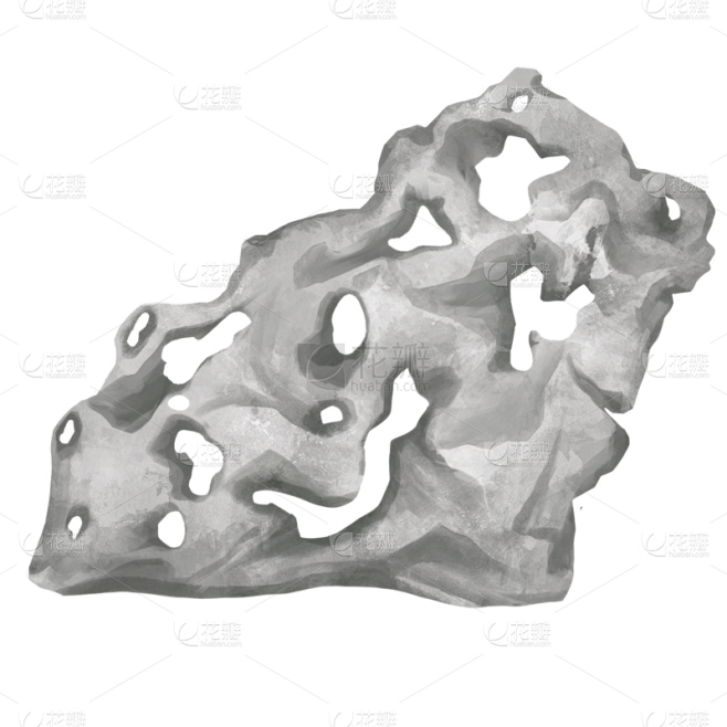 中国风-建筑元素-假山