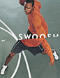Not every ad has to have really difficult-to-make art direction! Nike shows two different focuses here by literally showing two different shots.: 
