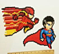 Super Man or The Flash (pick 1) DC comics fanart plur pixel 8bit perler bead art
