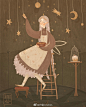 超级美丽美妙美好的人物形象创作 /星星眼/ ——仙女插画师August<br/>插画 ​​​​