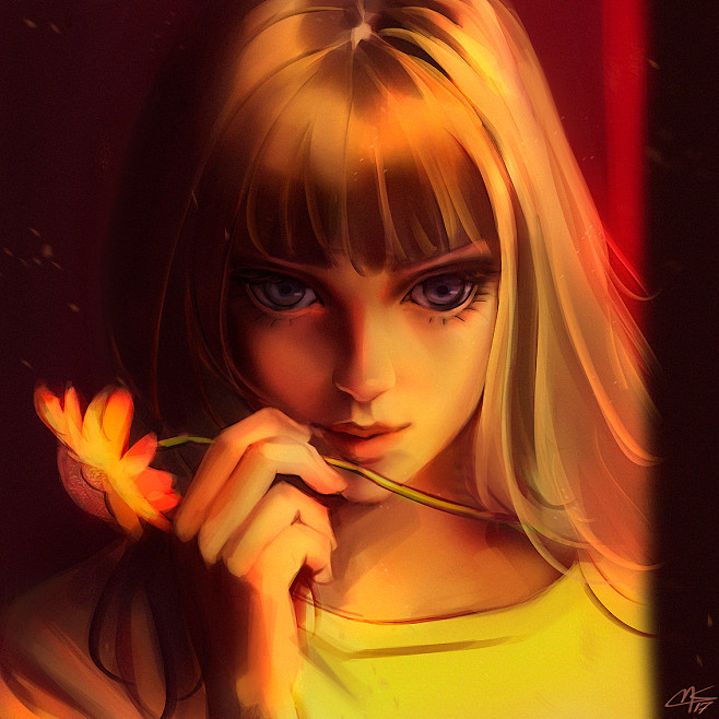 美女插画