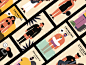 Role poster ui illustration／ui design illustration