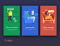 the splashpage of Google travel splashpage google travel vector illustration graphic colors web ui