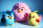 Angry cute Birds set