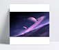 太空系列紫色光环|星球,天体,背景,大图,夜空,黑色,紫色,光环,JPG,背景素材,PSD分层,设计图库