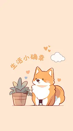 淡黄色手绘卡通胸有成竹熊猫手机壁纸