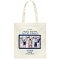 NULL原创卡通插画环保袋日系帆布包女单肩包学生折叠便携购物袋-淘宝网