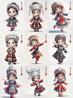 【AI绘图日记】Day 2：苗族少女的银饰华章 - 小红书