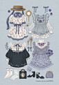 复古风 华丽 服饰素材 洛丽塔 Lolita 童装 女生衣服 小女孩
