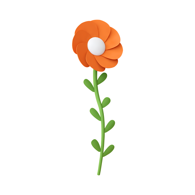 C4D-花朵 3D