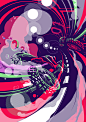 Cycle Race : A warped, de-constructed motion piece injected with some 80’s colour.