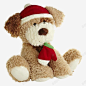 戴红色帽子的小熊毛绒玩具 平面电商 创意素材