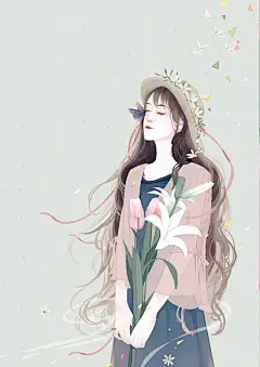 现言·帅气、漂亮 言情插画壁纸 作者：小石头1125