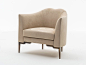 Fabric armchair with armrests TOSCANINI | Armchair by OAK