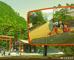 插画师Debbie Tsoi的一组插画作品，浓厚氛围的色彩渲染，画面充满了温暖的感觉，画面中的故事情节也非常生动有趣~#插画分享# #插画周绘打卡# ​​​​