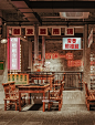 餐饮店铺 烧烤 火锅 效果渲染