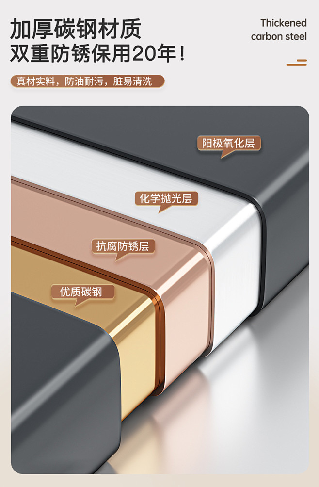 厨房置物架落地多层微波炉收纳架子多功能橱...