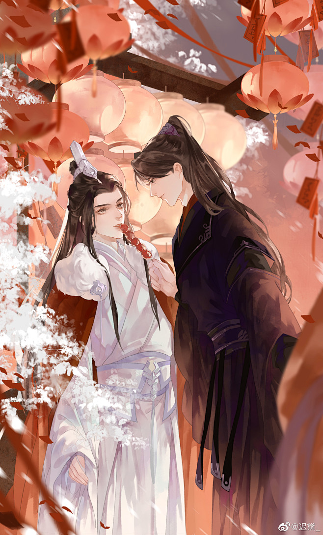 二哈和他的白猫师尊 墨燃 楚晚宁 画师vb:迟黛_