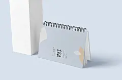 毕业设计作品小清新文创名片日历贴图样机