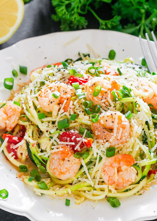 Shrimp Scampi Zoodle...