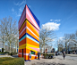 多彩三角塔装置Kometenplein / bureau SLA,© Thijs Wolzak