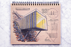 佬时仁采集到建筑与环境手绘
