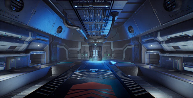 Power Core , Mohamed Abdel Baki : Game Environment Interior of Sci-fi ...