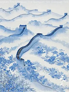 东方美学 _ 长城印象·青花瓷_1_Tina关其儿_来自小红书网页版