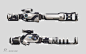 Guns, Tipa_ Graphic : Weapons concept I did for 