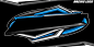 Outline and paint racing logo Isolated in black background for tshirt design print and for busi