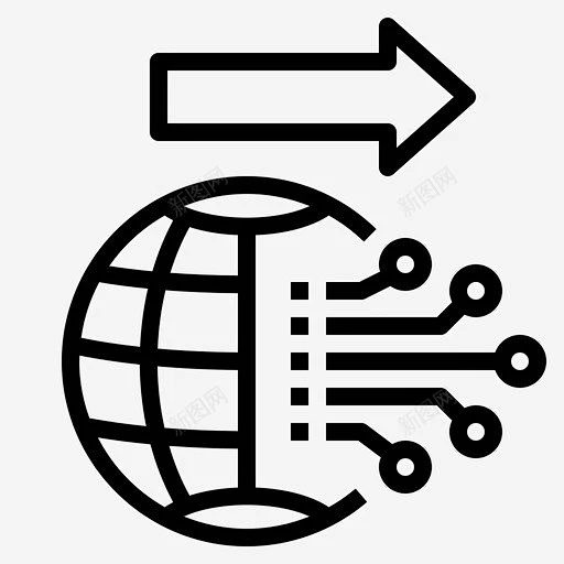 全球化网络化数字化图标 UI图标 设计图片 免费下载 页面网页 平面电商 创意素材-花瓣网