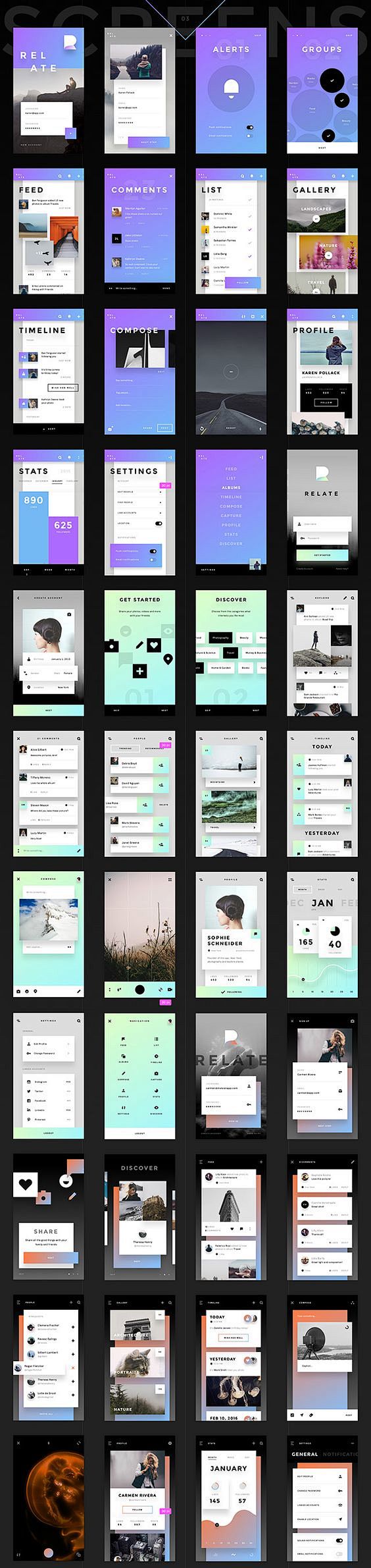 Relate 
UI kit by In...