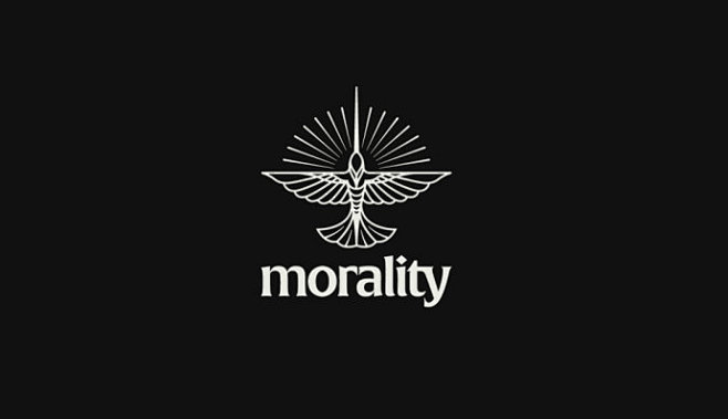 morality飞鸟鸟国外logo标志图标字体图形创意设计参考