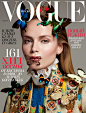 超模Natasha Poly演绎俄罗斯《 Vogue》2015年4月刊封面大片 | HE2.6