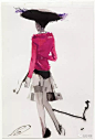 学习时装画不得不知的大师——David Downton，最会捕捉女人风韵的时装插画师！