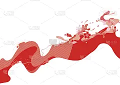 背景,抽象,线条,日本,水彩颜料,时髦的,点状,华丽的,纹理效果,复古风格