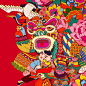 ILLUSTRATION  brand graphic art direction  china chinese new year