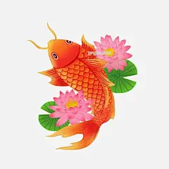 手绘新春红色鲤鱼锦鲤莲花莲叶精品元素图片大小2000x2000px 图片尺寸1.97 MB 来自PNG搜索网 pngss.com 免费免扣png素材下载！插画#春节#红色#吉祥如意#佳节#节日#节日元素#金色#锦鲤#精美#精品#精致#可商用#
