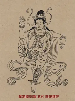 你没有见过的敦煌莫高窟线描稿高清152幅高清