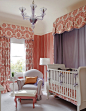 #卧室#婴儿房粉色窗帘装修效果图 