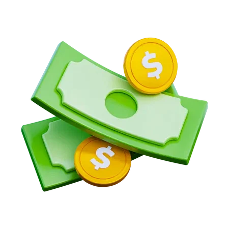 Cash  3D Icon