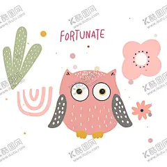 猫头鹰卡通插画 【酷图网】猫头鹰,灰色翅膀,圆形眼睛,黑色小点,心形图案,橙色小花,绿色叶片,漂浮点点,儿童插画,卡通动物,简约风格,温馨可爱,幼儿绘本,平面设计,彩色背景,欢乐气氛,儿童房饰品,幼教资源,学前教育,艺术壁纸,创意画作,设计素材,幼儿园装饰,儿童节礼物,幼儿玩具,图案印花,爱心装饰,动物主题,学习卡片