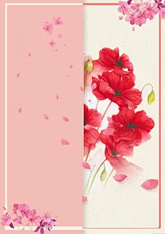 简约贺卡唯美康乃馨母亲节祝福